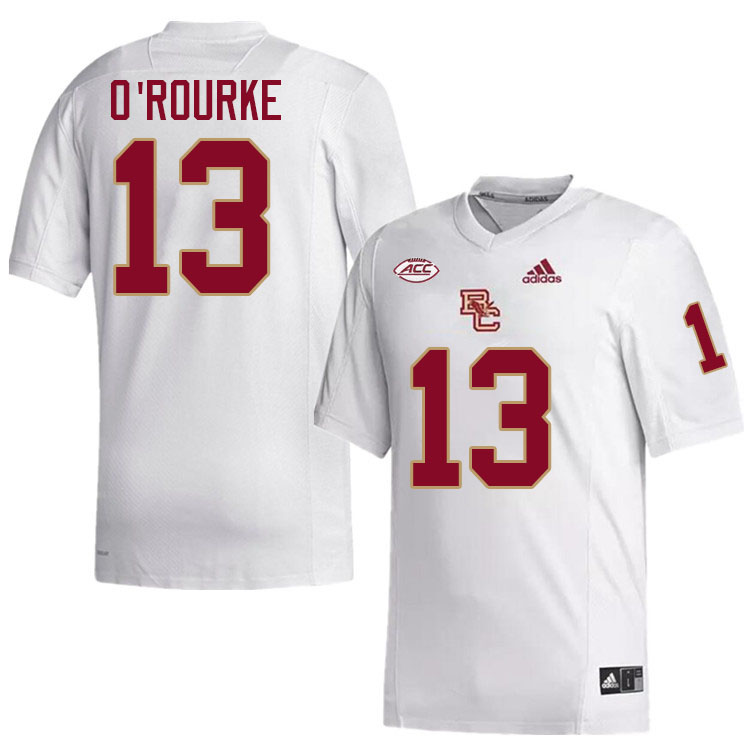 Charlie O'Rourke Jersey,#13 Charlie O'Rourke Boston College Eagles Football Jersey,Uniforms-White